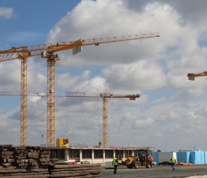 Das Baufeld der neuen Zentralklinik Ostfriesische Meere. (Foto: Trägergesellschaft)